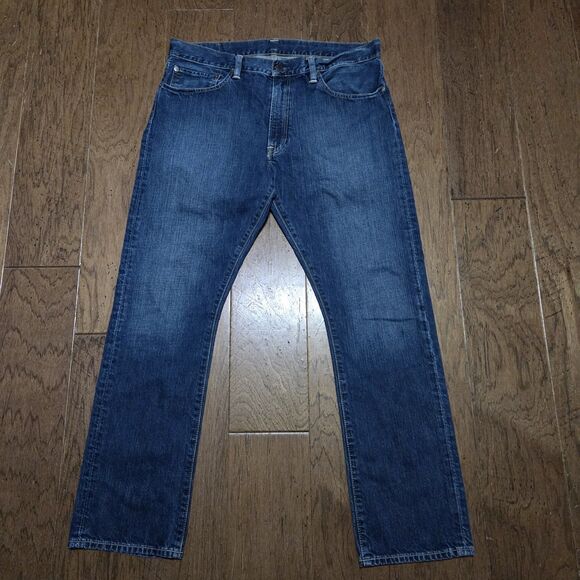 Polo Ralph Lauren Jeans Mens 35x30 018 Slim Straight Classic Casual Preppy - Picture 1 of 7